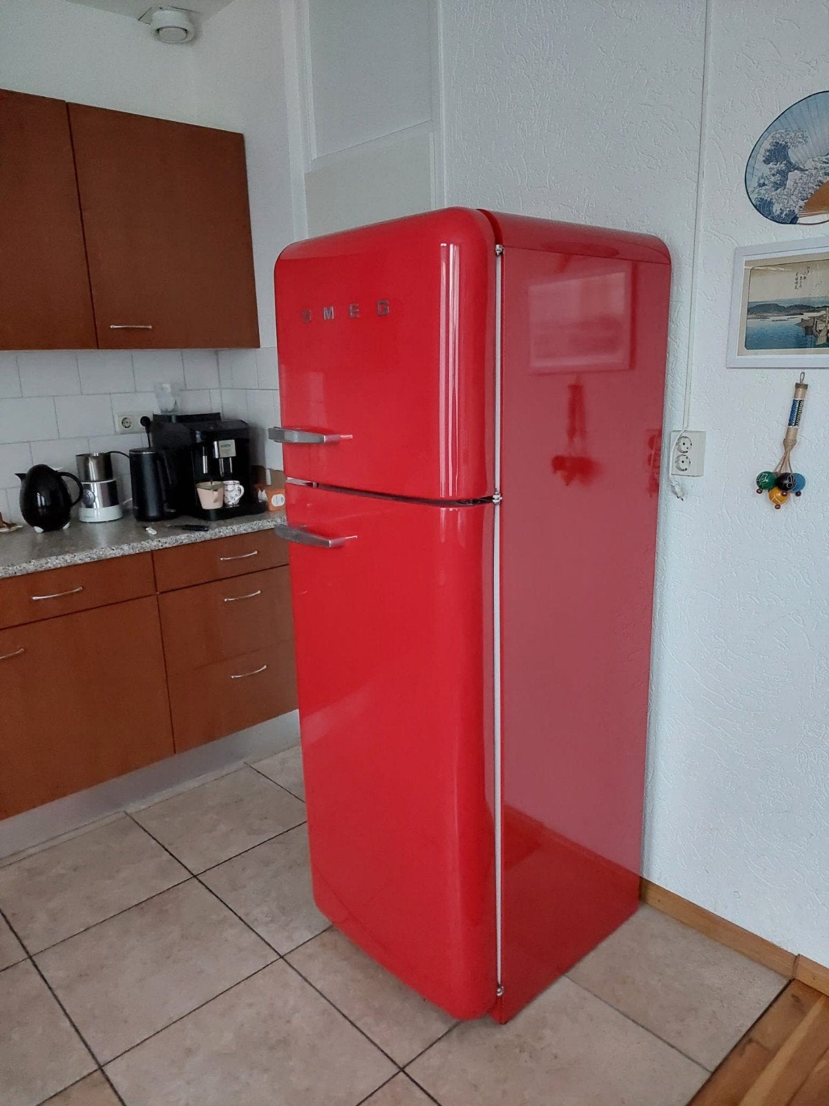 Smeg koelkast, Witgoed en Apparatuur, Koelkasten en IJskasten, Ophalen, 200 liter of meer, 60 cm of meer, 160 cm of meer
