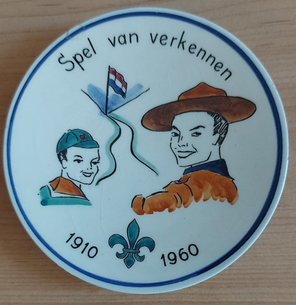 scouting wandbordje 50 jaar Spel van verkennen 1910-1960, Ophalen of Verzenden, Zo goed als nieuw, Overige typen