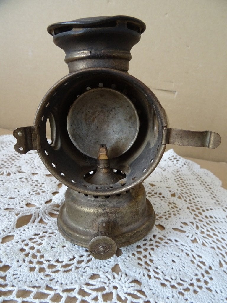 Curiosa antieke carbidlamp Vitaphare carbidlamp fiets /motor, Ophalen of Verzenden
