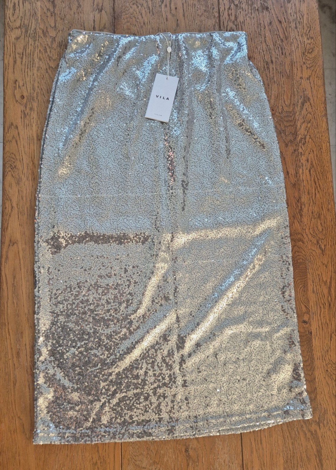VILA Rok - Zilver, Maat 40, Maat 38/40 (M), VILA, Nieuw, Ophalen of Verzenden
