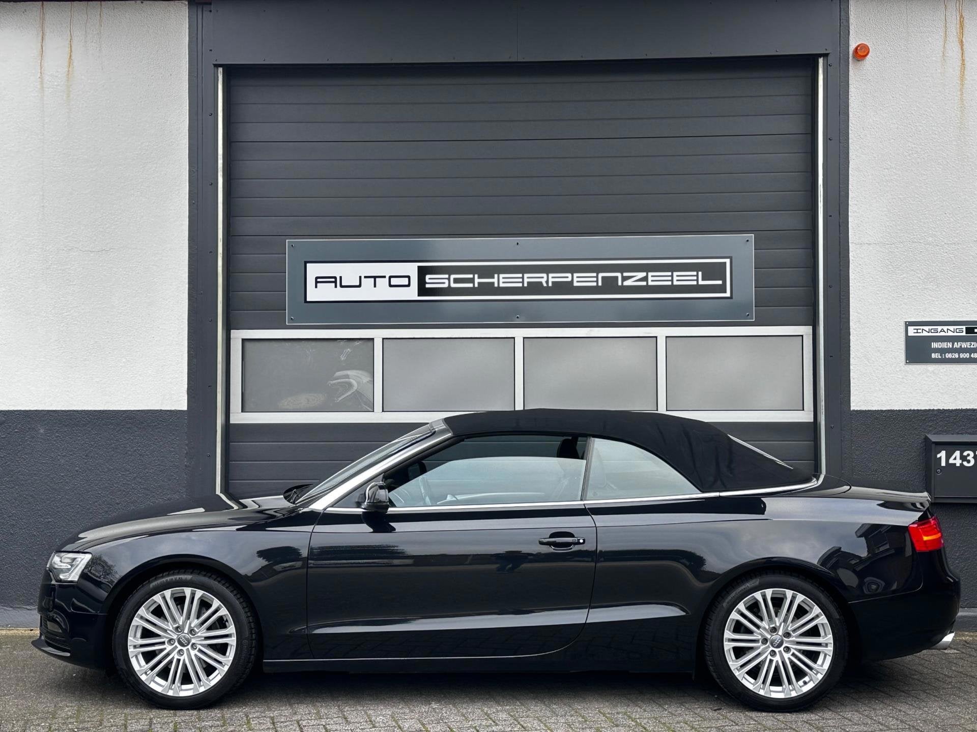 Audi A5 Cabriolet 2.0 TFSI quattro AUT. Edition I LEER I NAV, Auto's, Audi, Automaat, Gebruikt, Zwart, 4 cilinders