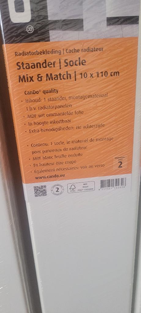 CanDo Radiator ombouw, Ophalen, 30 tot 80 cm, Radiator, Nieuw