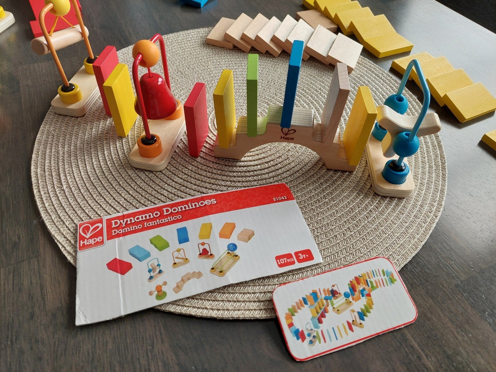 Prachtige houten dominoset Hape in zeer goede staat, Ophalen of Verzenden, Zo goed als nieuw, Overige typen