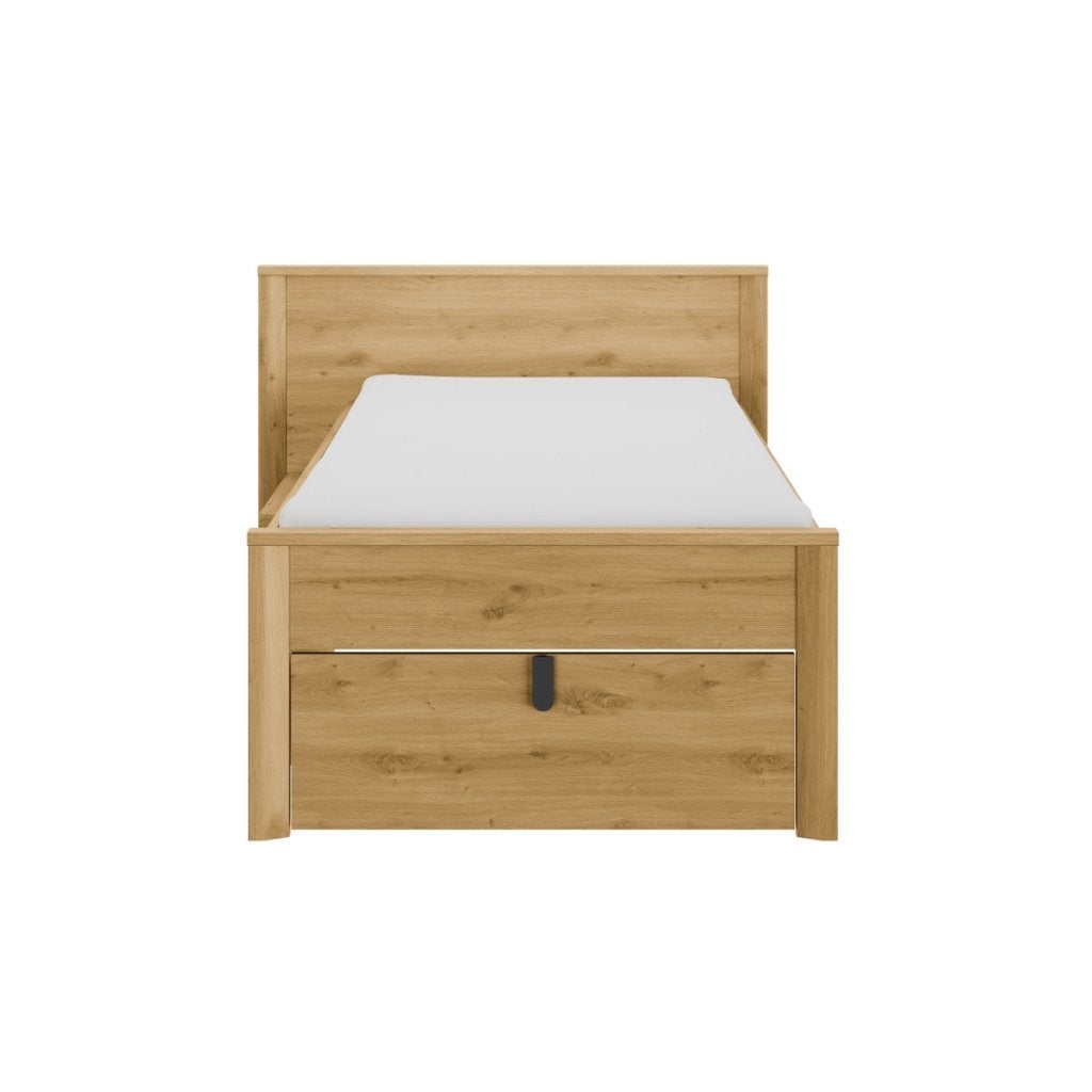 Lugano kajuitbed - 90x200 - Eiken, Niet ingevuld, Niet ingevuld, Niet ingevuld