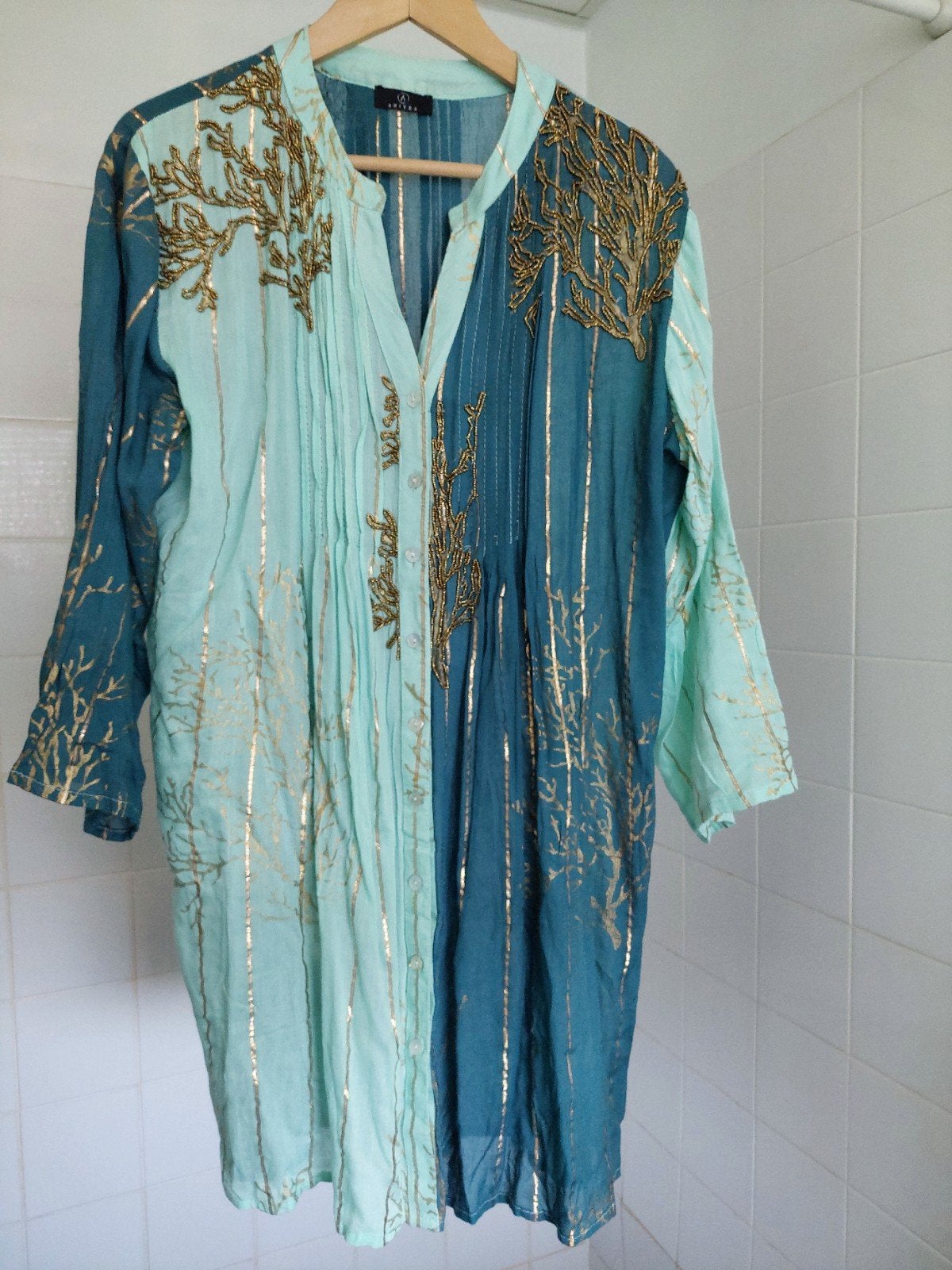 Nieuwe Blouse Free Size, Amyra, Ophalen of Verzenden, Nieuw, Blauw