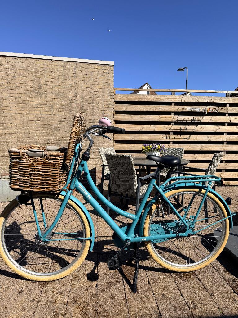 Dames fiets met mand., Fietsen en Brommers, Fietsen | Dames | Damesfietsen, Ophalen, Terugtraprem, Versnellingen, Gazelle