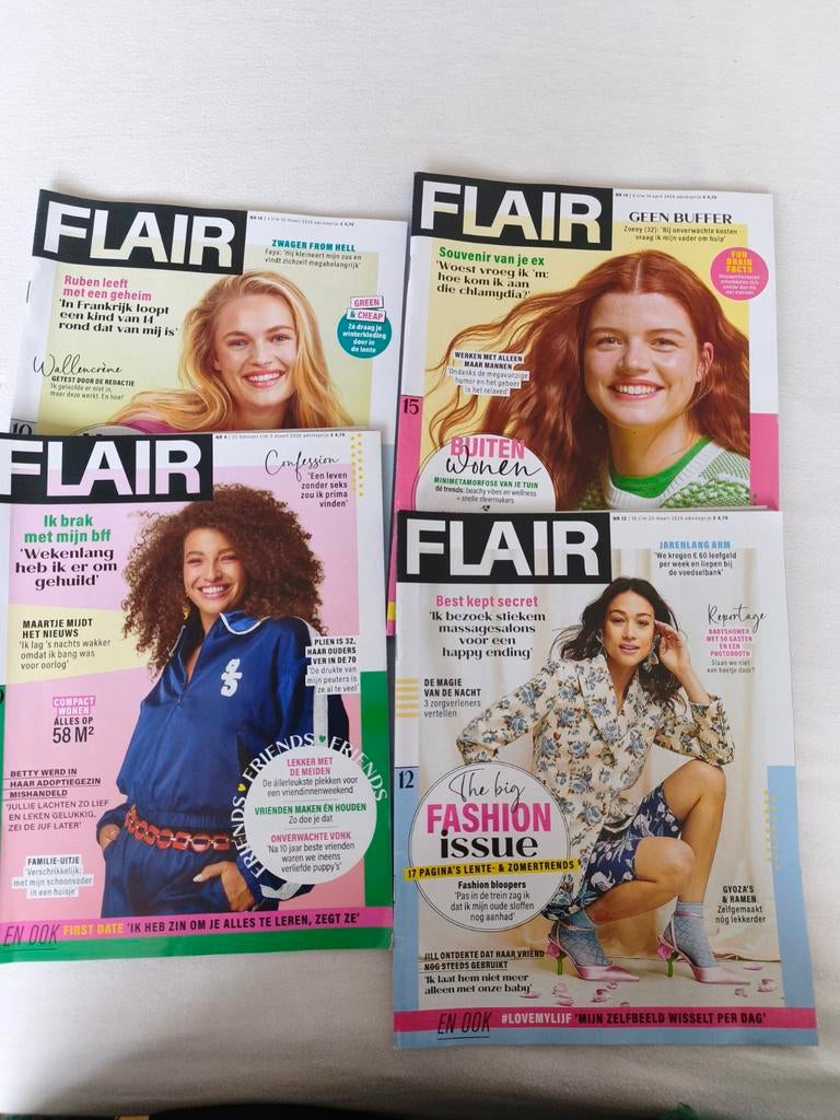 4 flair 2026 tijdschriften, Ophalen of Verzenden, Zo goed als nieuw