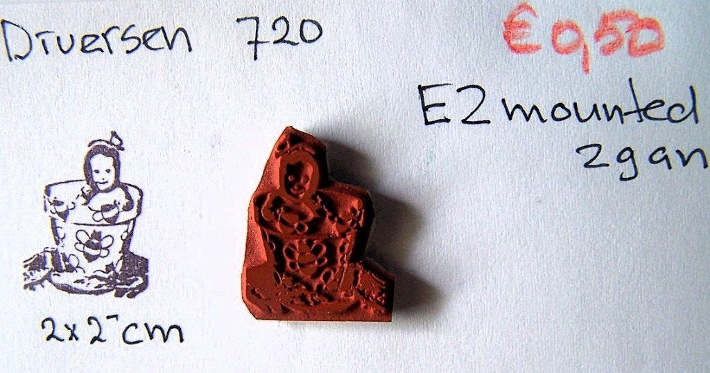 Diversen 720 EZ-mounted stempel, Ophalen of Verzenden, Zo goed als nieuw, EZ-mounted stempel