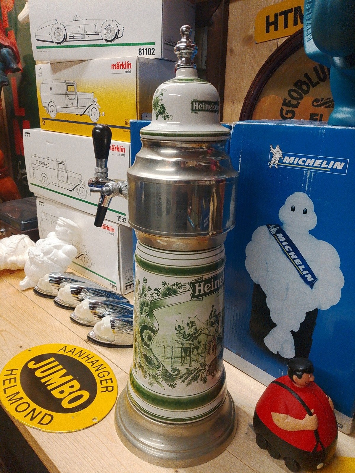 Heineken tap kraan porselein, Ophalen of Verzenden