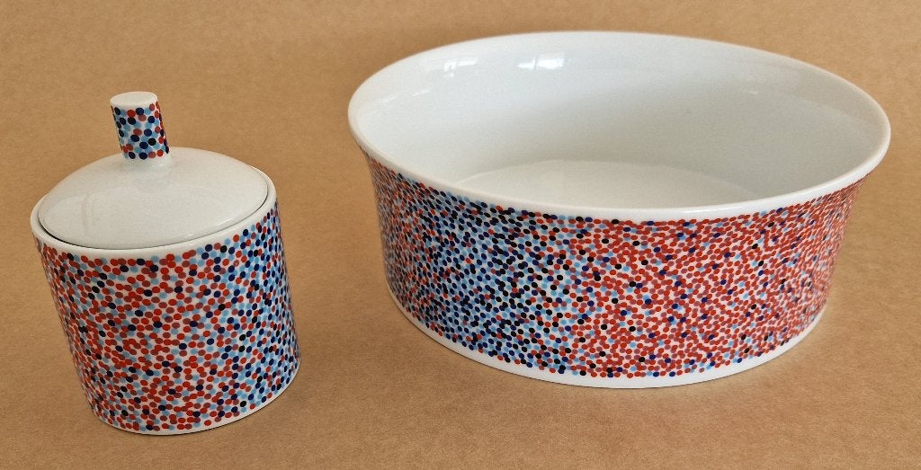 Alessi Mendini Proust salade schaal en suikerpot, Overige merken, Keramiek, Ophalen of Verzenden, Modern