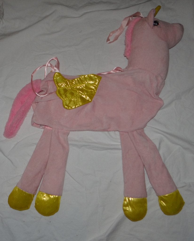 Leuk roze/goud EENHOORN/UNICORN pak, Ophalen of Verzenden, Gebruikt, 122 t/m 128, Meisje