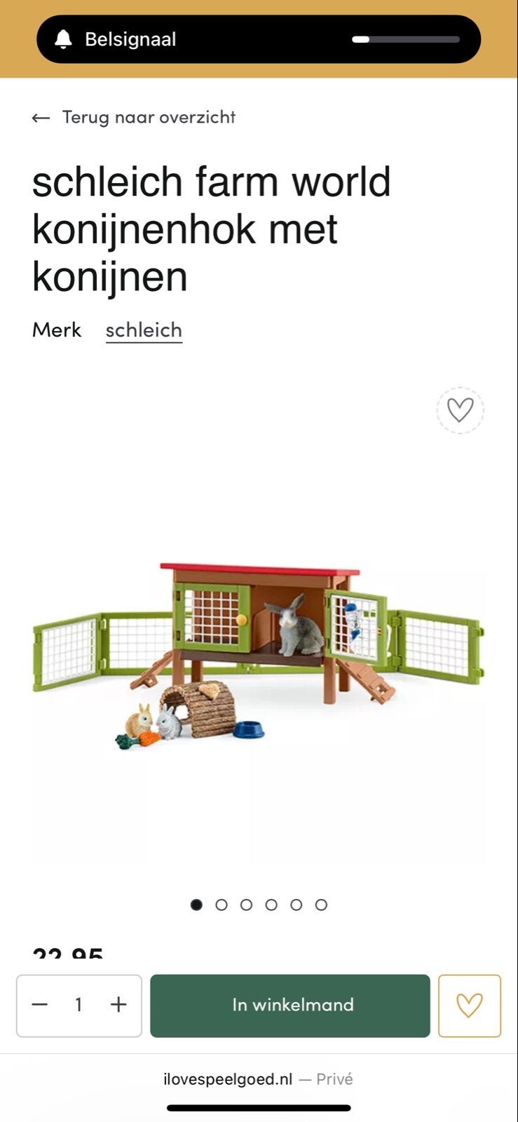 Schleich Farm World Konijnenhok met Konijnen - 42420, Ophalen, Gebruikt, Jongen of Meisje