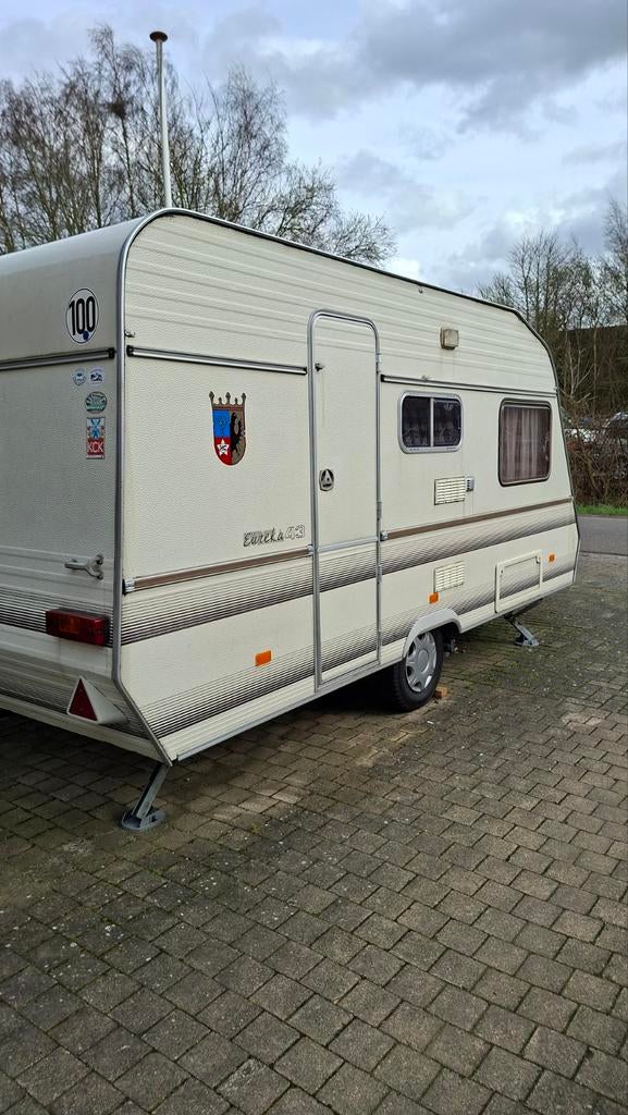 Home Car Eureka 43 mover, (seizoens-)voortent, luifel, Caravans en Kamperen, Caravans, Home-car, Treinzit, Dwarsbed, Particulier