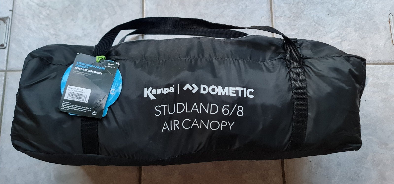 Kampa Studland 6/8 Air Canopy ZGAN, Caravans en Kamperen, Tenten, Ophalen of Verzenden, Zo goed als nieuw, Meer dan 6
