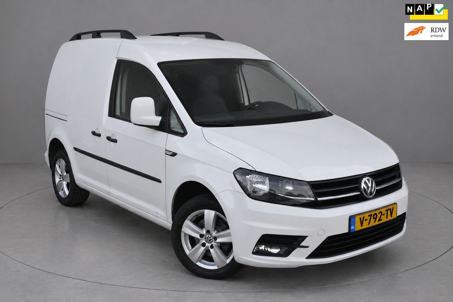 Volkswagen Caddy Carplay|Cruise|Leder|Trekhaak|NAP!, Gebruikt, 4 cilinders, Volkswagen, Wit