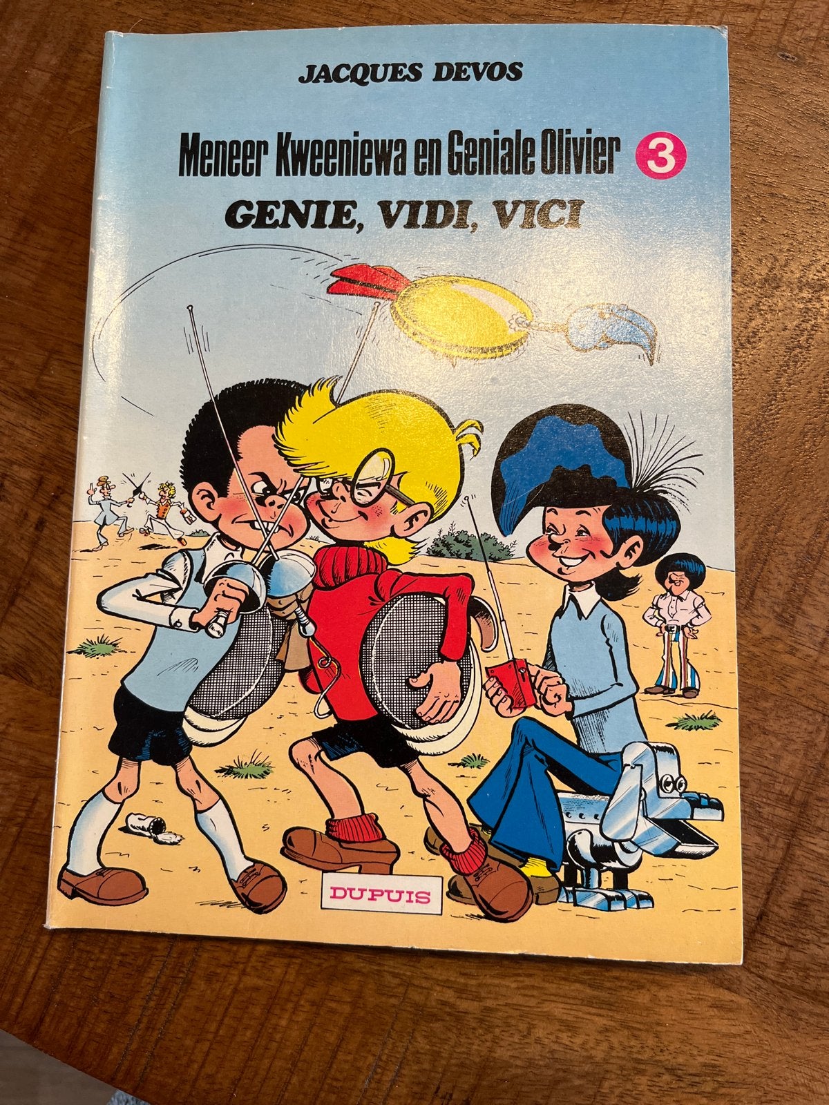 Meneer Kweeniewa en Geniale Olivier 3 - Genie, Vidi, Vici, Eén stripboek, Ophalen of Verzenden, Gelezen