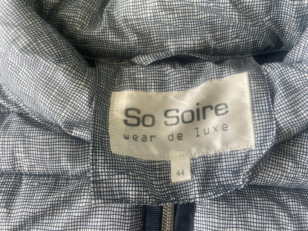 damesjas maat 44 merk so soir, Kleding | Dames, Jassen | Winter, Zo goed als nieuw, Maat 42/44 (L), Wit, Ophalen of Verzenden