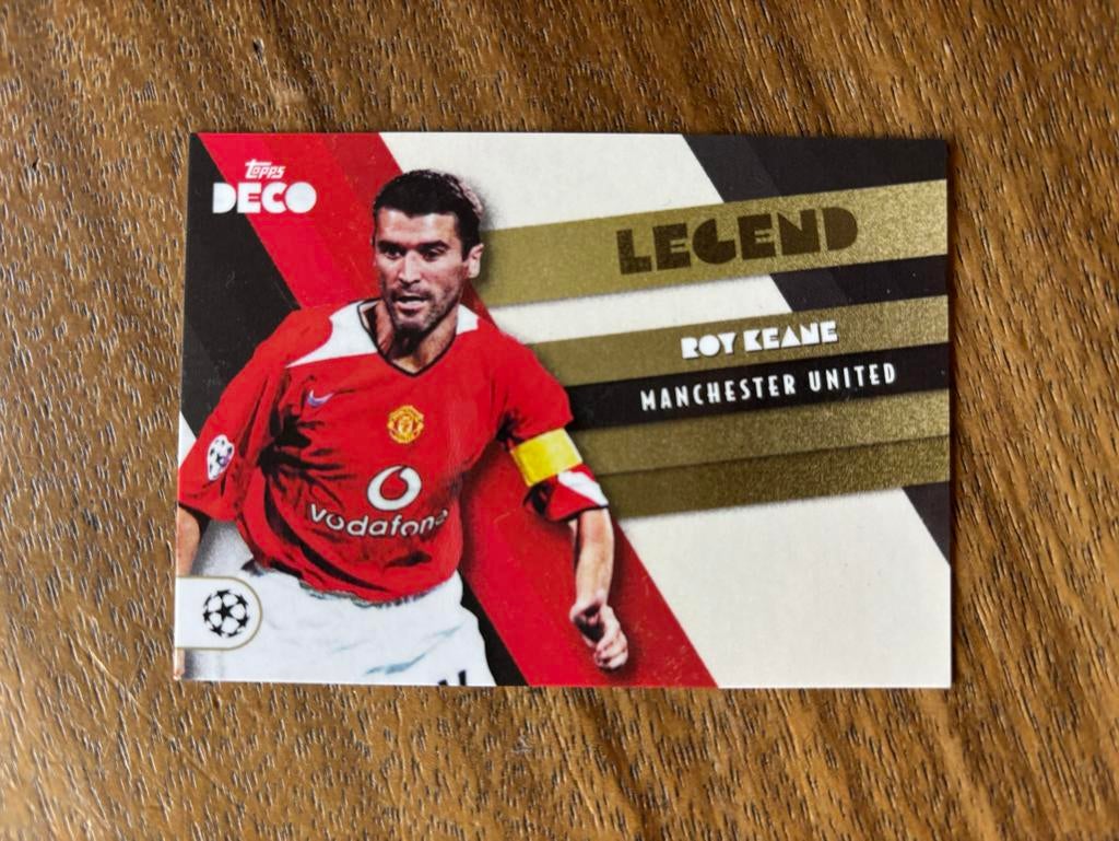 Roy Keane Manchester United Legend Topps Deco Spelerskaart, Ophalen of Verzenden, Nieuw, Plaatje