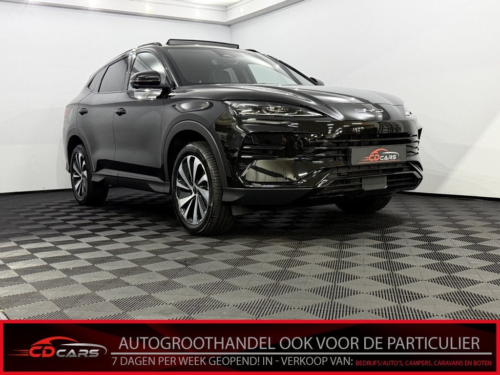 BYD SEAL U 1.5 DM-i FWD Boost Black edition 360 Camera, Pano, Auto's, BYD, Seal U, 4 cilinders, Zwart, Leder