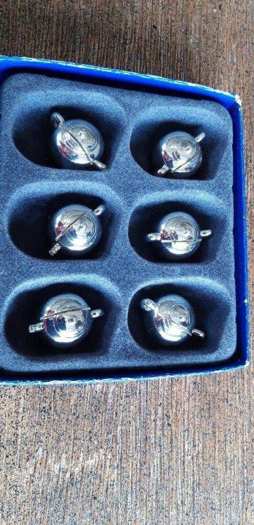 te koop 6 NIEUWE hele klein verzilverde theepotjes, Ophalen of Verzenden, Zilver