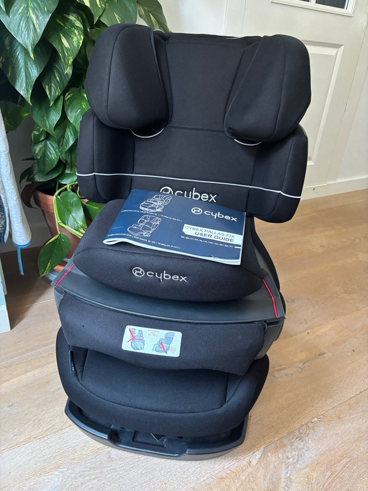 Cybex Pallas-fix autostoel (9mnd-12 jaar), Autogordel of Isofix, Gebruikt, Verstelbare rugleuning, 9 t/m 36 kg