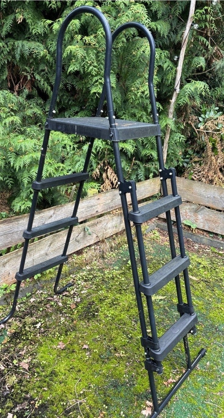 Intex Zwembad Trap Zwart voor Baden tot 122 cm Diep, Tuin en Terras, Gebruikt, 300 cm of meer, Opzetzwembad, Rechthoekig