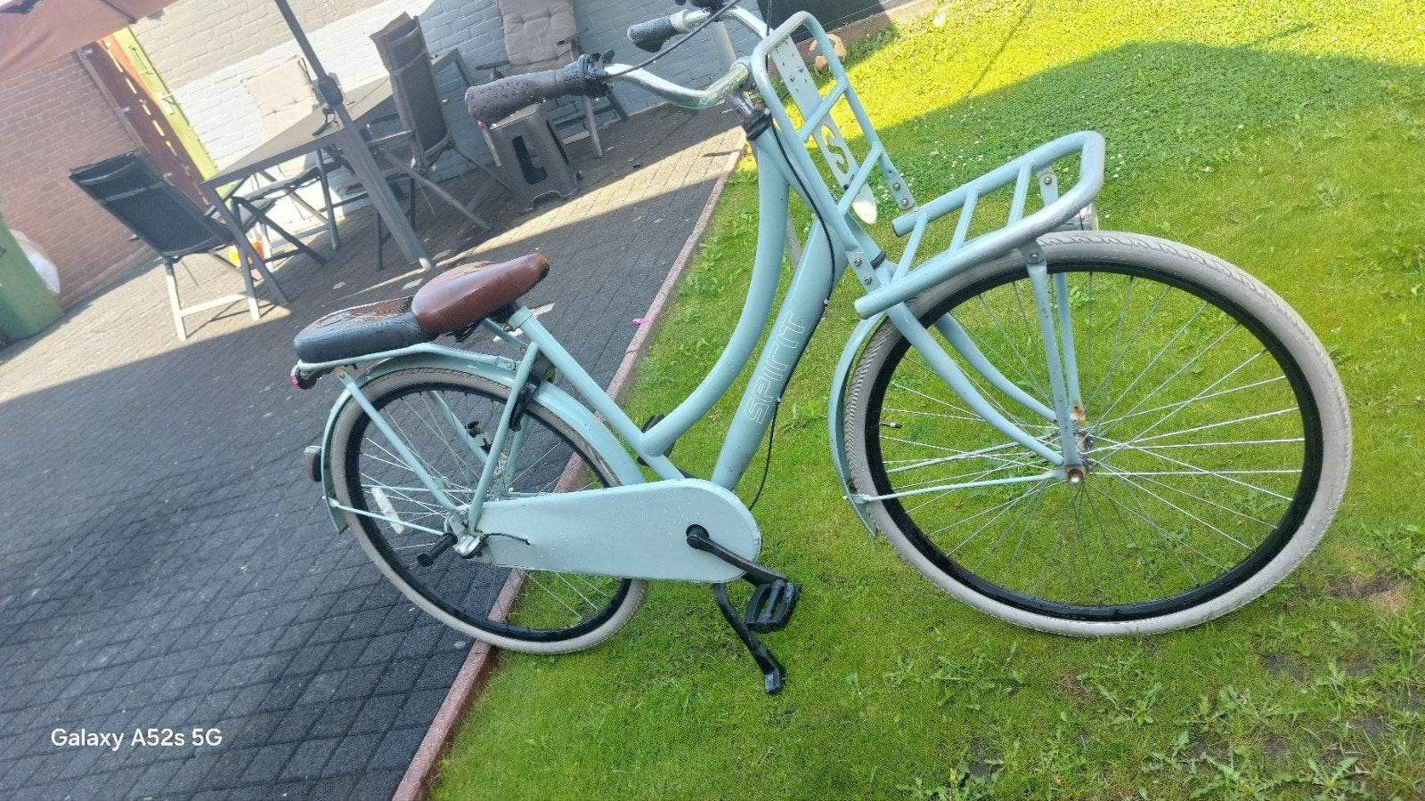 Spirit Transportfiets Dames - Lichtblauw, Fietsen en Brommers, Overige merken, Terugtraprem, Gebruikt, Ophalen of Verzenden