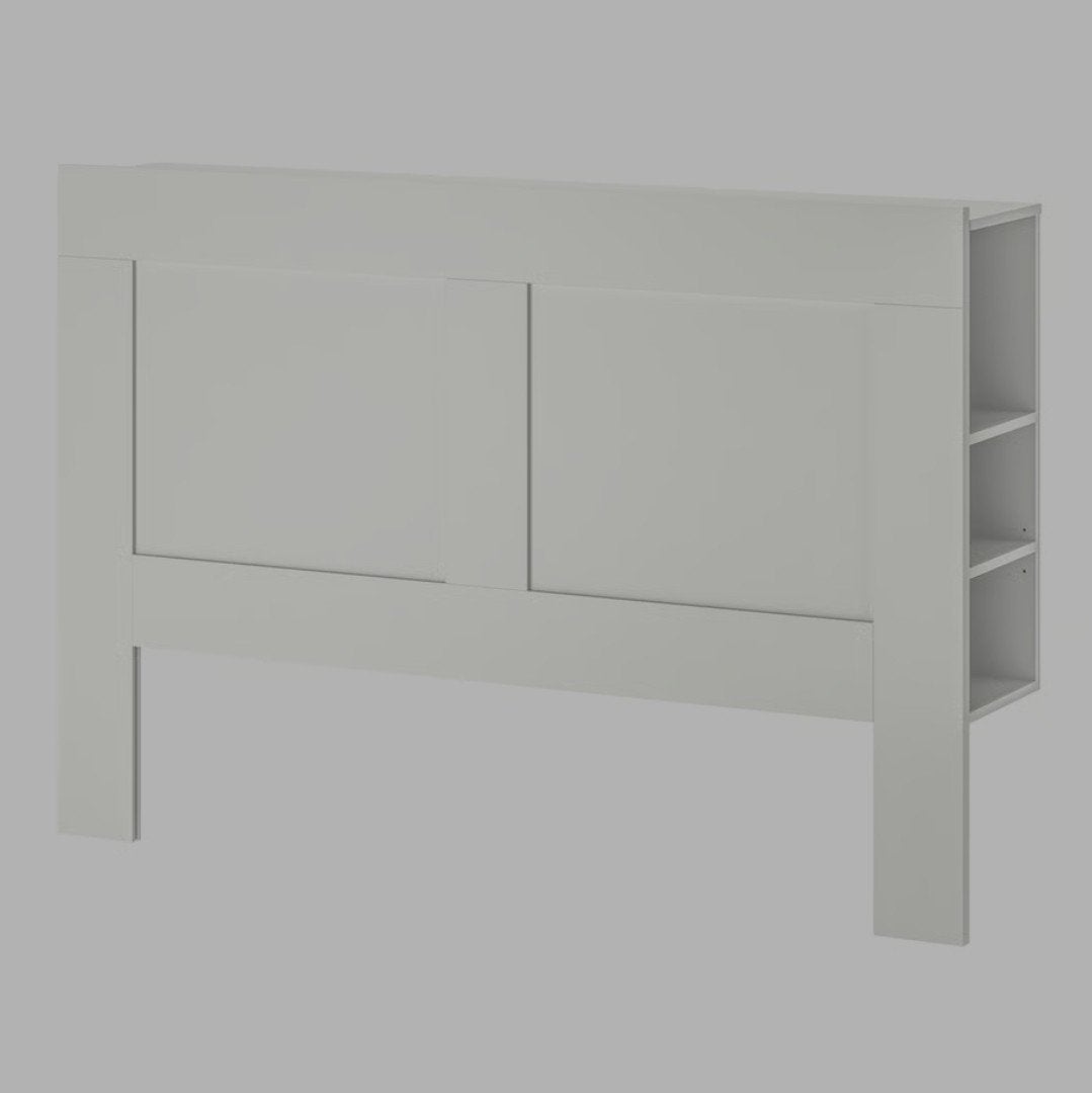 Brimnes achterwand, Huis en Inrichting, Slaapkamer | Bedden, Ophalen, Wit, Tweepersoons, 140 cm