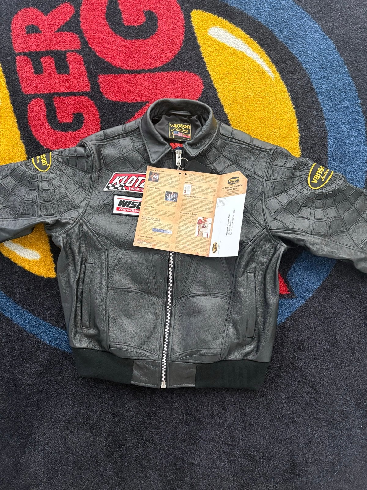 Vanson Leathers Spider-Man jacket - Nieuw met labels, Kleding | Heren, Jassen | Zomer, Ophalen of Verzenden, Nieuw, Overige maten