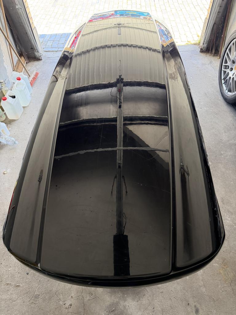 THULE BLACK GLOSSY DAK - SKI - SNOWBOARD - KOFFER, Auto diversen, Dakkoffers, Ophalen, Gebruikt