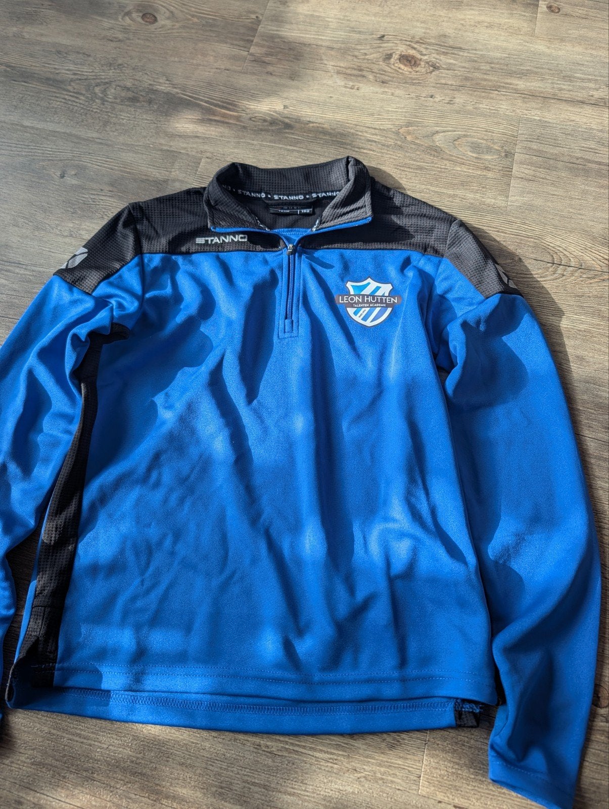Stanno Leon Hutten Academie trainingstrui maat 152, Blauw, Overige maten, Ophalen of Verzenden, Stanno