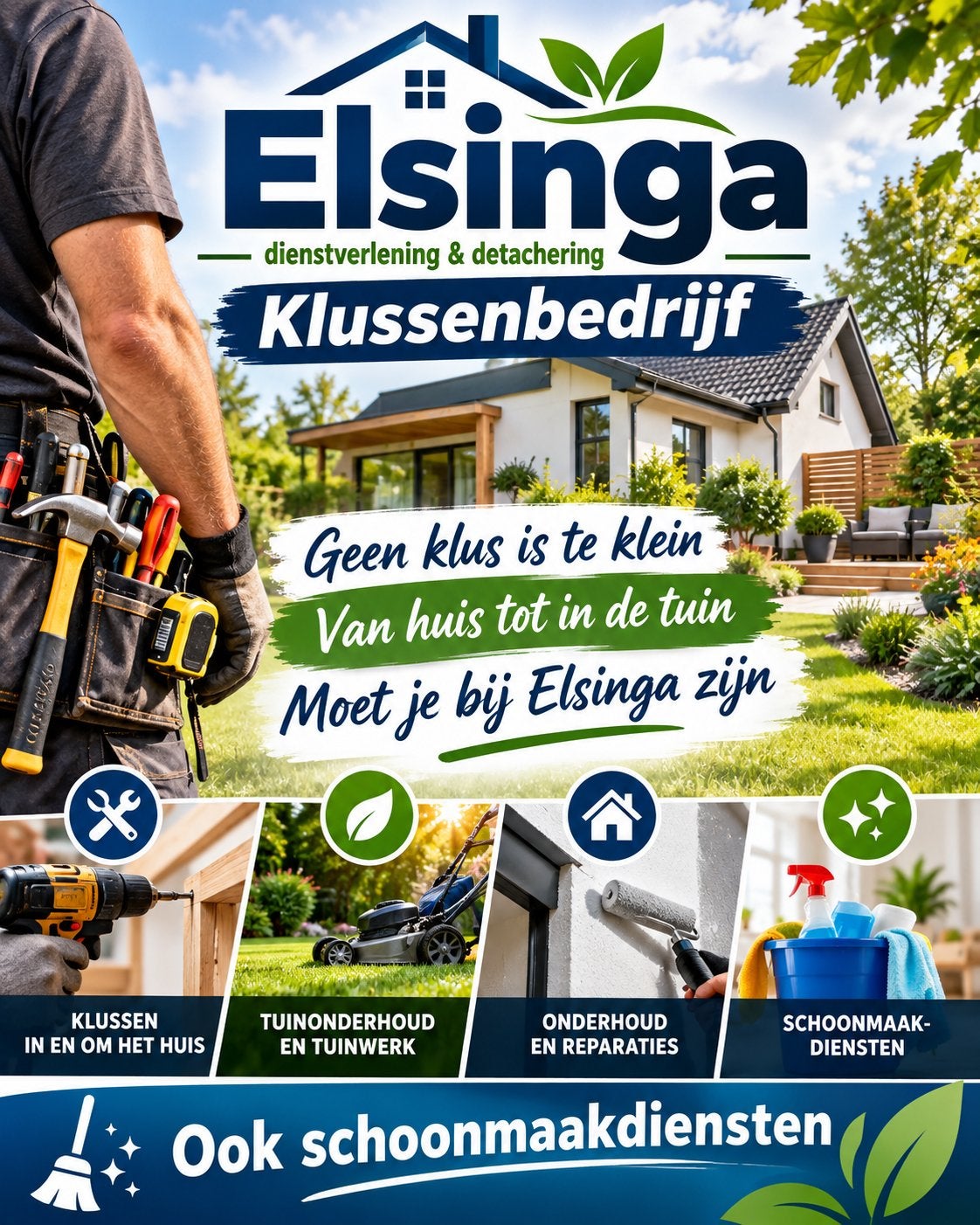 Elsinga dienstverlening voor al u klussen van A tot Z, Diensten en Vakmensen