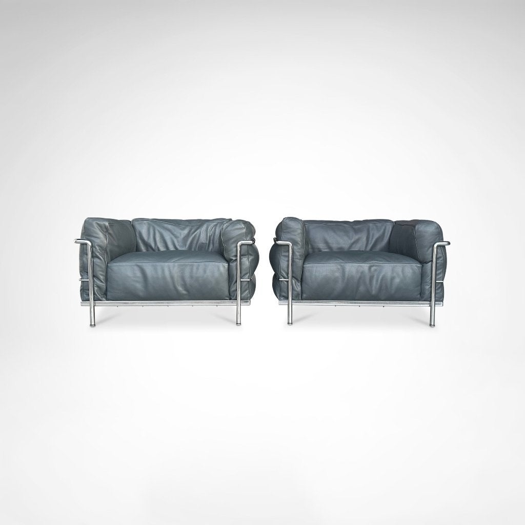 LC3 fauteuils | Goose feather | Y premium | Cassina | 1990s, Ophalen