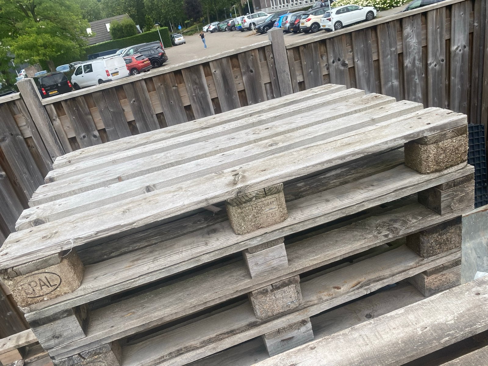 13 Gebruikte Europallets - Stevig en Duurzaam, Doe-het-zelf en Verbouw, Kratten en Dozen, Ophalen, Gebruikt, 100 cm of meer, 60 cm of meer