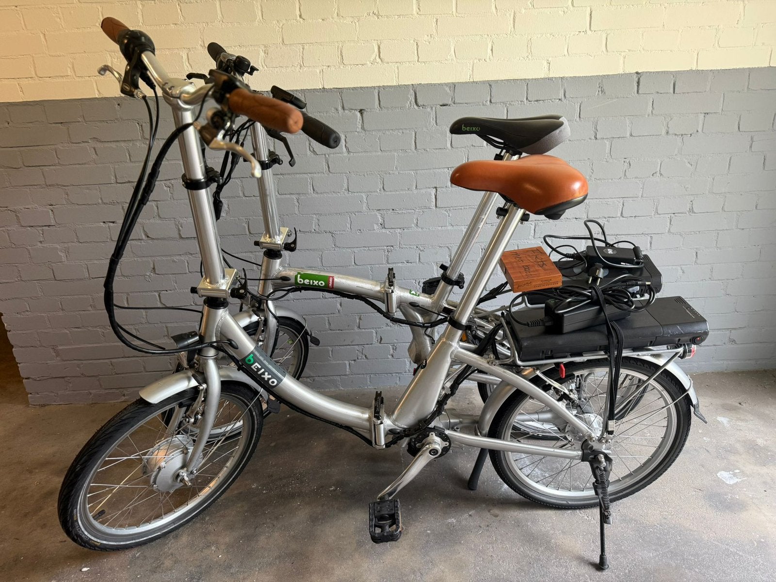 Elektrische vouwfietsen set, 20 inch of meer, Versnellingen, Zo goed als nieuw, Totaal opvouwbaar