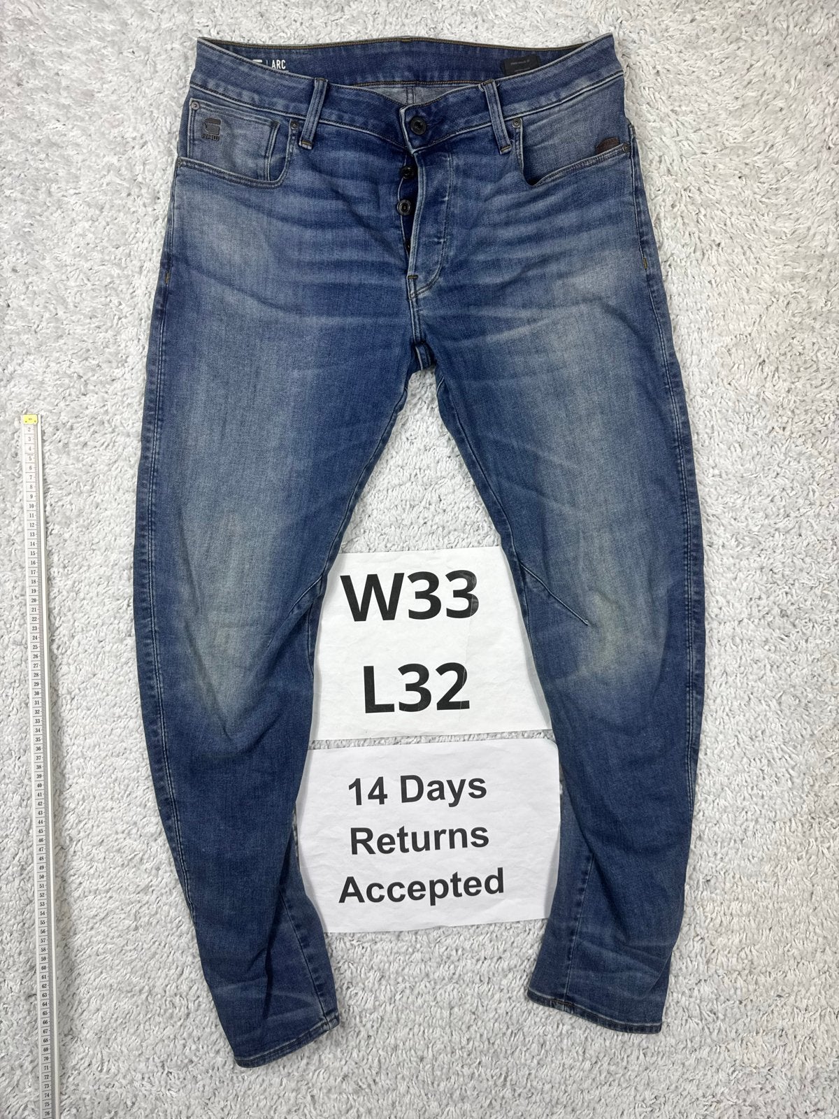 G-Star RAW Arc 3D Slim Jeans - W33 L32 - Blauw 2902, G, G, Blauw, Ophalen of Verzenden