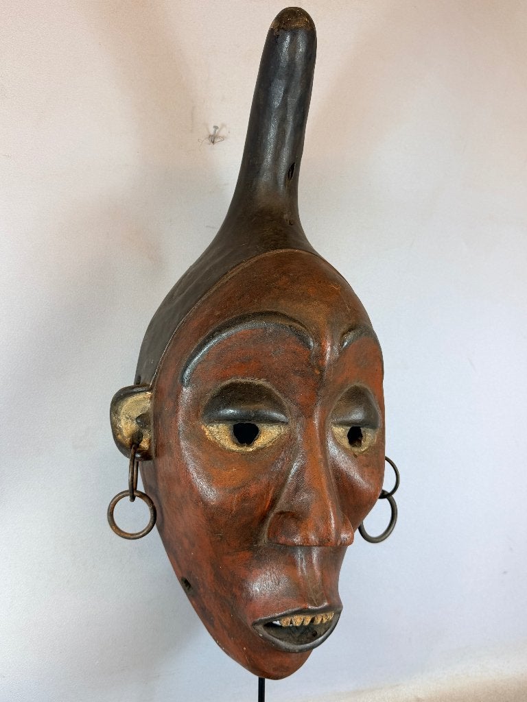 260606 - Groot & oud Afrikaans Yombe masker uit Congo., Ophalen of Verzenden