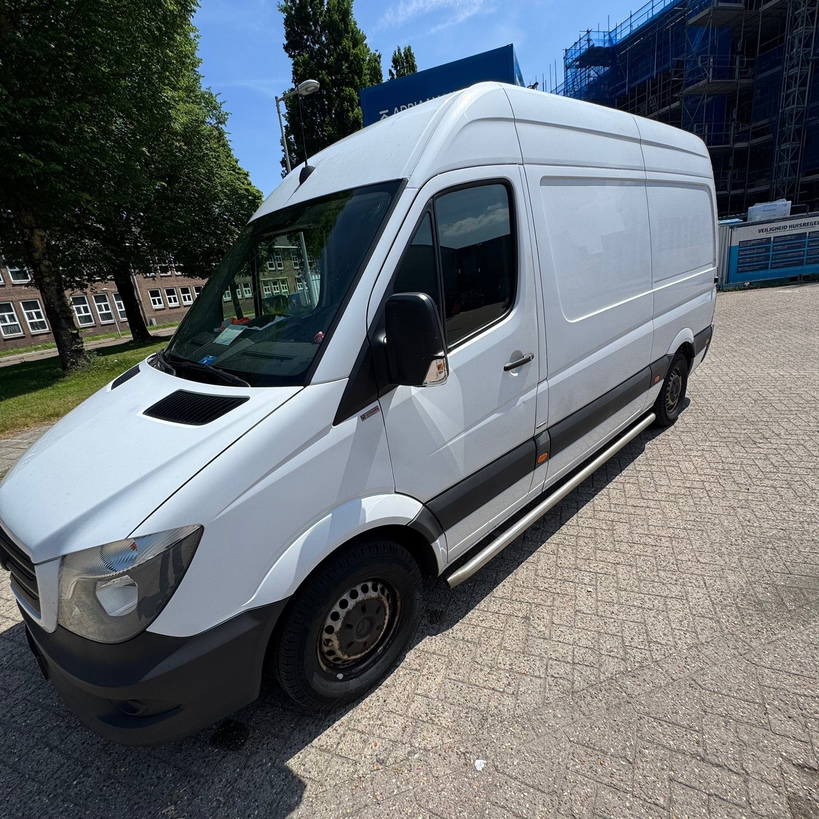 Mercedes Sprinter 211 CDI L2H2 2017 | ALUCA Inrichting APK27, Auto's, Achterwielaandrijving, 4 cilinders, 2000 kg, Wit