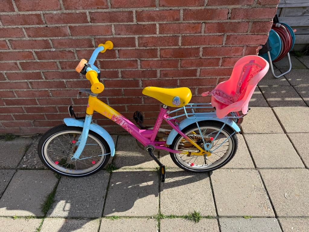 Kinder fietsen, Fietsen en Brommers, Fietsen | Kinderfietsjes, Ophalen, Gebruikt, 16 tot 20 inch