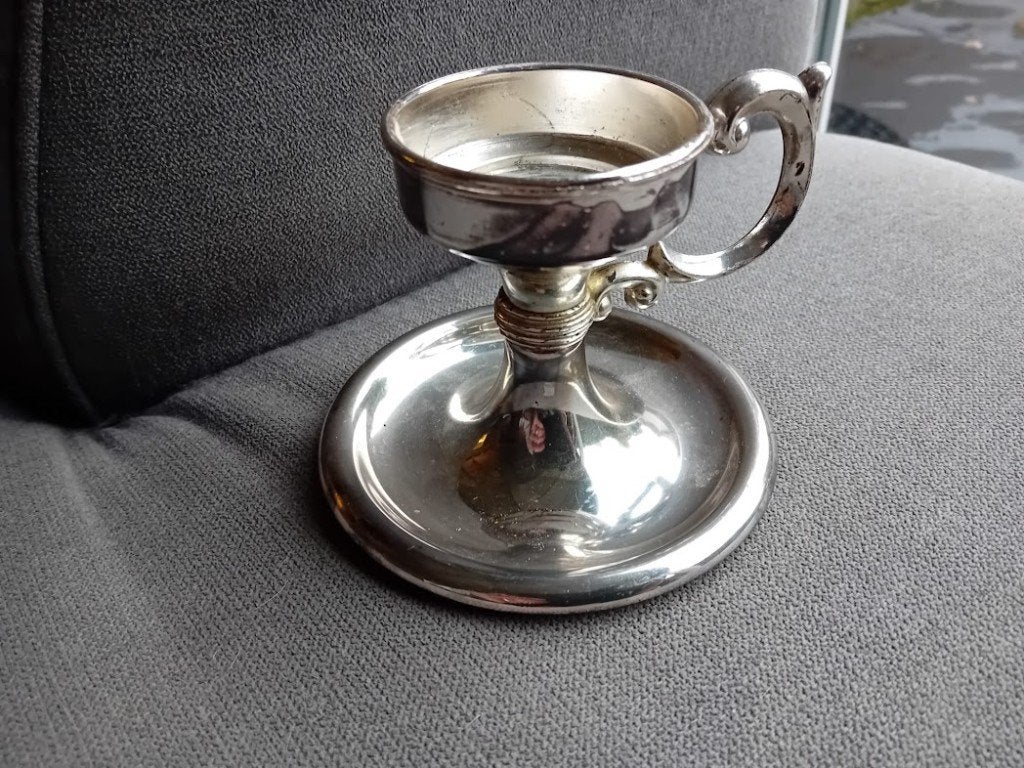 Art-deco Blaker kandelaar F.W. Quist W. Germany, Antiek en Kunst, Ophalen of Verzenden, Zilver