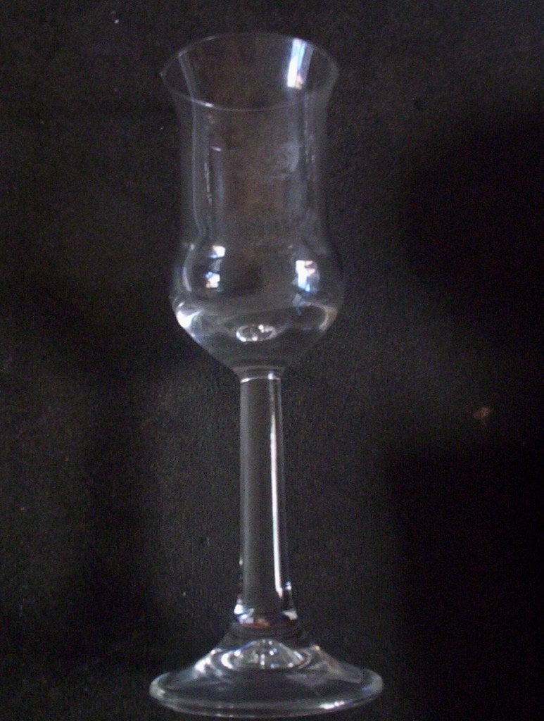 borrelglaasje verhoeven (vlgnr 2) kleine kwartelkoning, Ophalen of Verzenden, Zo goed als nieuw, Borrel- of Shotglas
