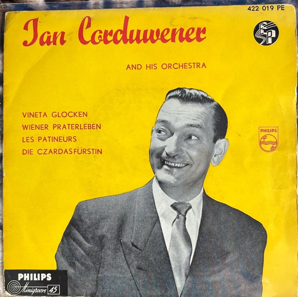 Jan Corduwener. EP Veneta Glocken, Beschermende buitenhoes, 7 inch, Ophalen of Verzenden, Zo goed als nieuw