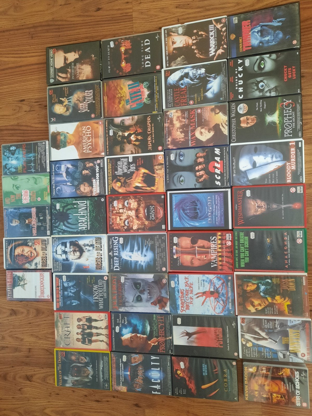 HORROR (Klassiekers) 55 (!!) Stuks Op Ex-Rental VHS VIDEO!, Horror, Gebruikt, Vanaf 16 jaar, Verzenden