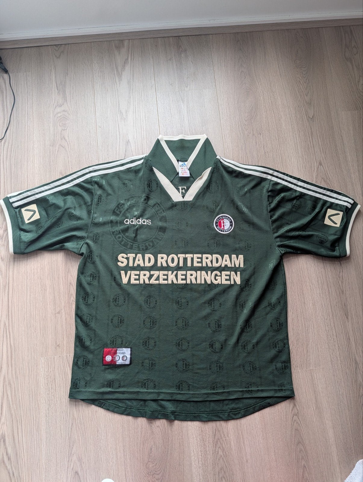 Authentiek gesigneerd Feyenoord uitshirt 1997/98 XL, Ophalen of Verzenden, Zo goed als nieuw, Feyenoord, Shirt