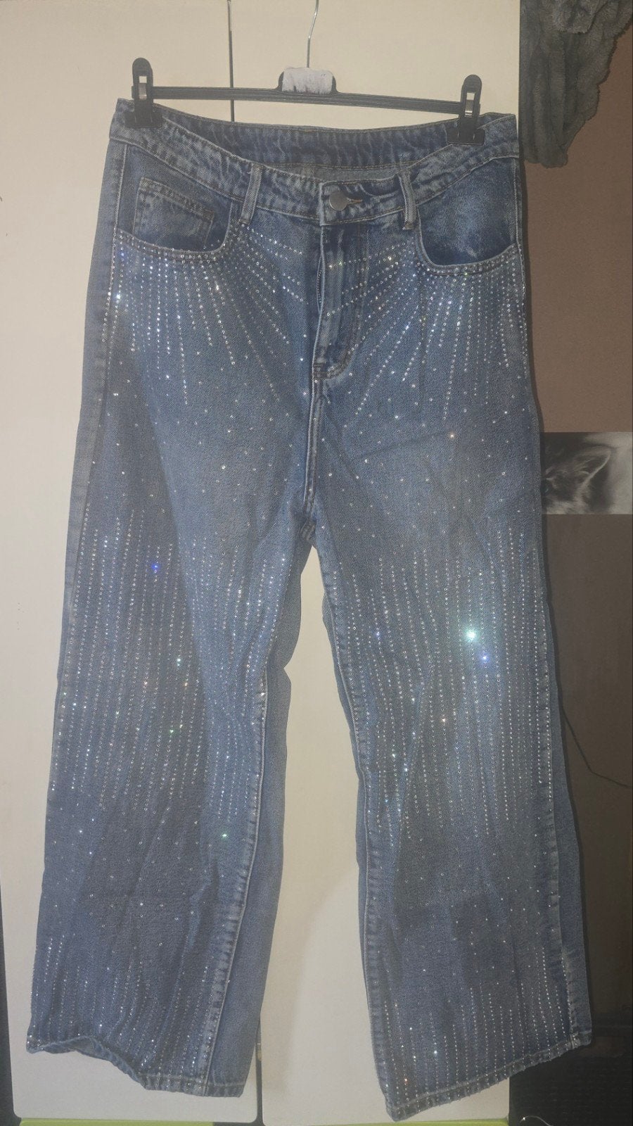 Sparkle heren broek maat l, Kleding | Heren, Ophalen, Blauw, Zo goed als nieuw, Shein