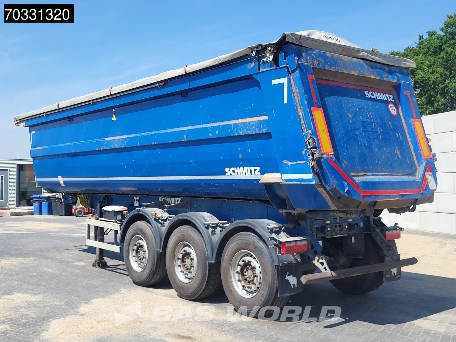 Schmitz SGF*S3 Cramaro 34m3, Auto's, Stof, Blauw, Overige brandstoffen, Bedrijf