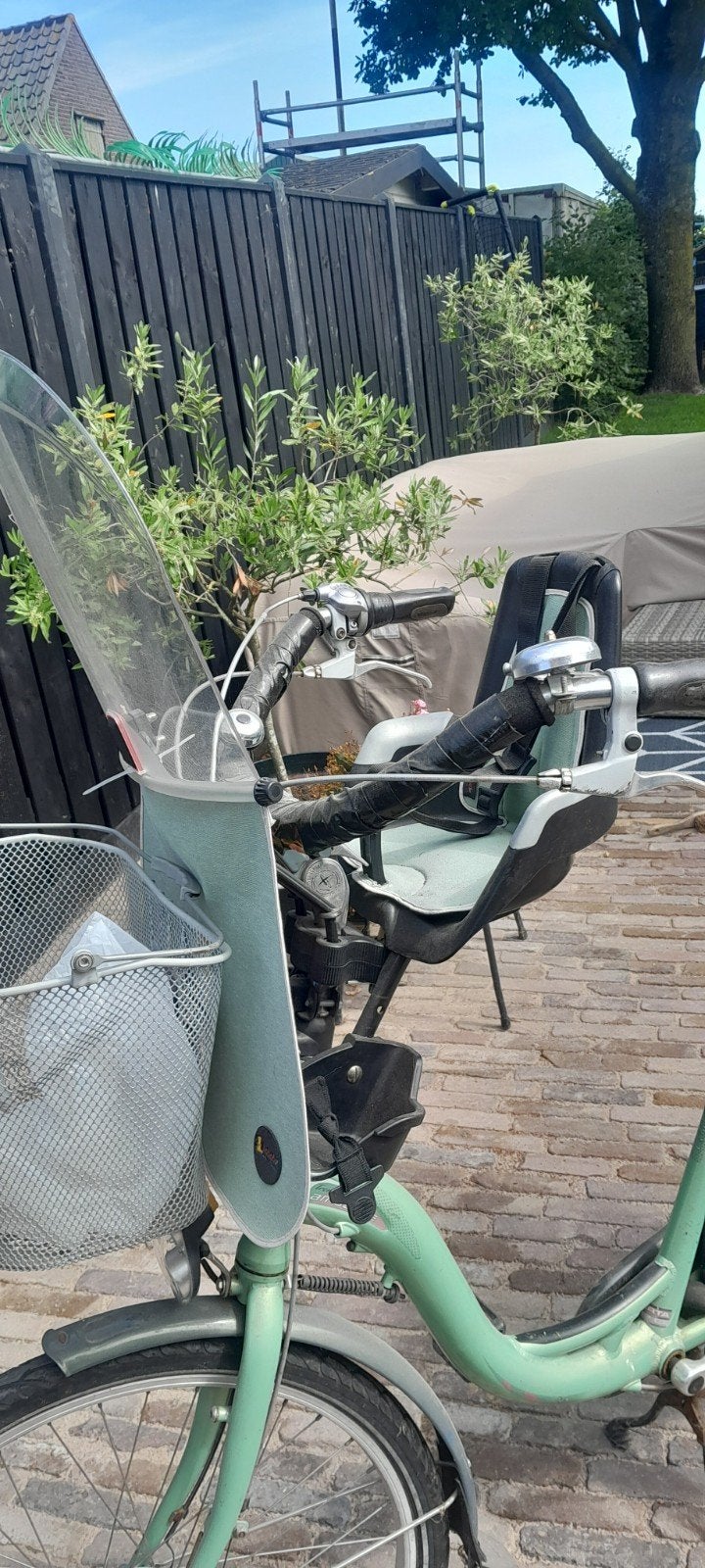 Fiets met 2 kinderzitjes, Ophalen, 2 zitjes, Gebruikt, Overige merken