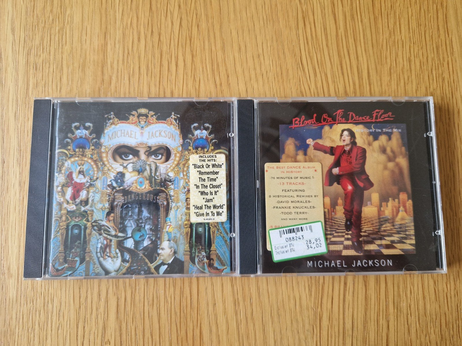 Michael Jackson – Dangerous & Blood On The Dance Floor, Ophalen of Verzenden, Gebruikt