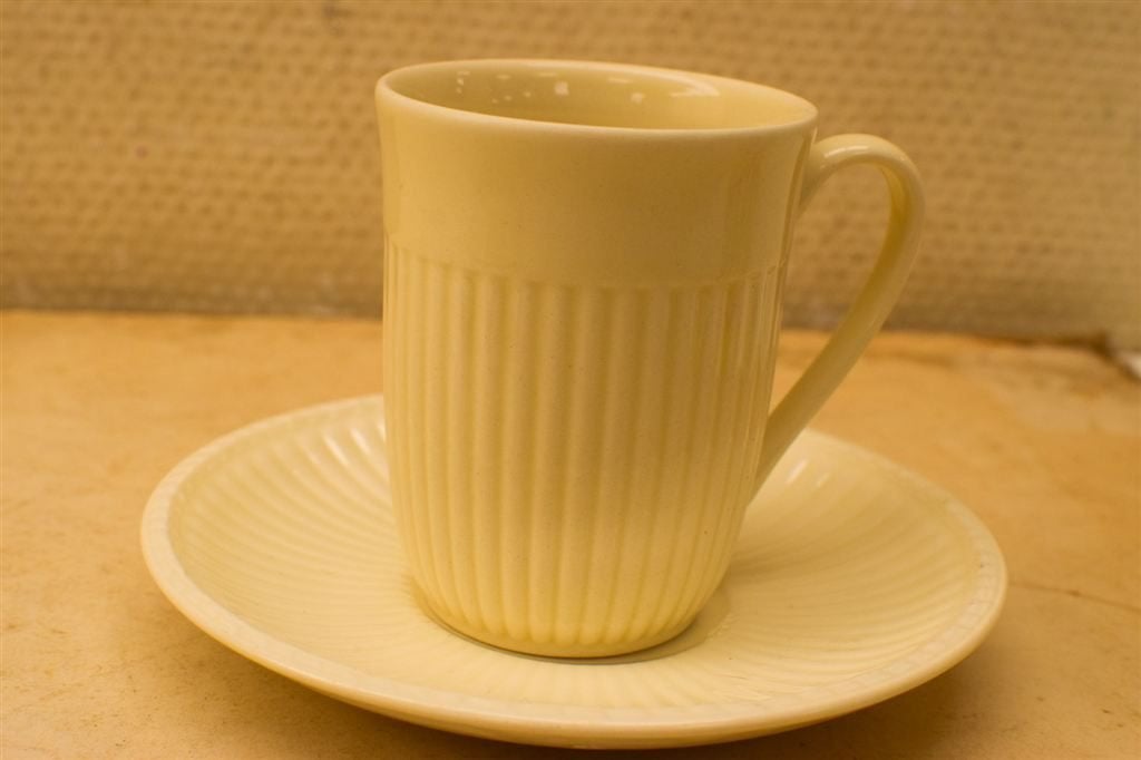 8 delig Wedgwood porseleinen kop en schotels 50279, Ophalen of Verzenden, Gebruikt, Aardewerk, Bord(en)