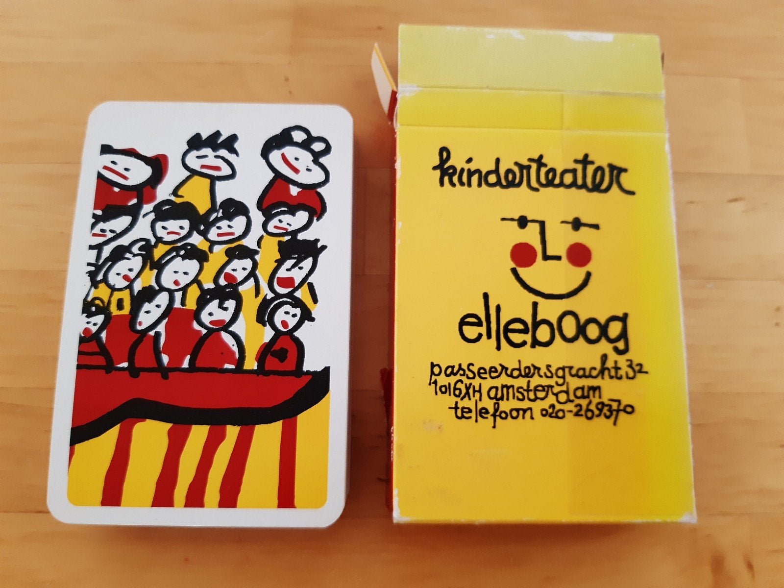 Elleboog kinder theater kwartetspel, Verzamelen, Speelkaarten, Jokers en Kwartetten, Ophalen, Zo goed als nieuw, Kwartet(ten)